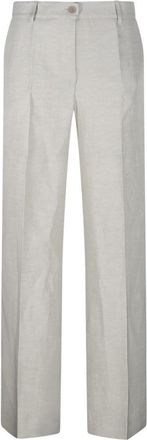 P.A.R.O.S.H. Tailored Straight-Leg Pants With Subtle Pleats