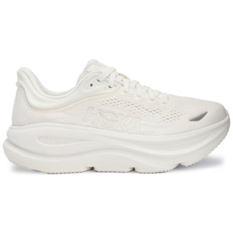Hoka One One Hoka Bondi 9 Textile Synthetic Womens Running Trainers - White White - Size:UK 4.5