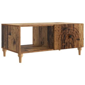 vidaXL Mesa De Caf&eacute; Madera Envejecida 90 X 50 X 40 Cm Vidaxl