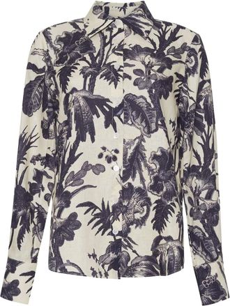 Cara Cara Perfect blouse met bloemenprint - Wit