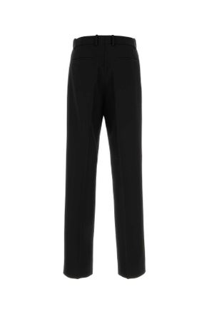 Jil Sander Mens Black Gabardine Pant Pantaloni