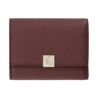 Coccinelle Vouwbare Leren Portemonnee - Dames - Accessoires - Rood - Maat: ONE Size Leer