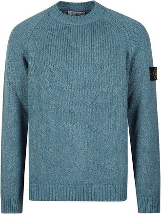 Stone Island Textured Knit Sweater With Crew Neckline