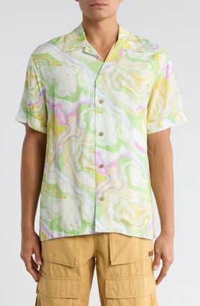 Billionaire Boys Club Clubhouse Camp Shirt in Green Multi at Nordstrom Rack, Size Xxx-Large