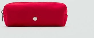 Mango Astuccio nylon zip rosso - Donna - Taglia unica - MANGO