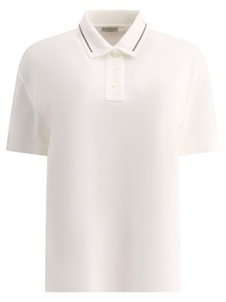 Brunello Cucinelli Brunello Cucinelli Piquet Poloshirt mit Monili