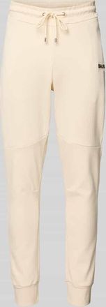 BALR. Regular Fit Sweatpants mit Label-Applikation in Offwhite, Gr&ouml;&szlig;e XXL