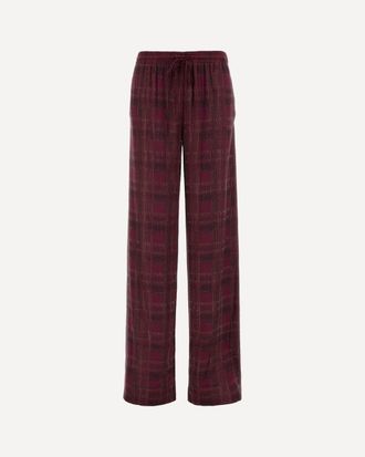 Ermanno Scervino Relaxed Tailoring check satin Pants Female 38