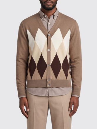 Ballantyne Cardigan in cotone e cashmere a rombi Ballantyne