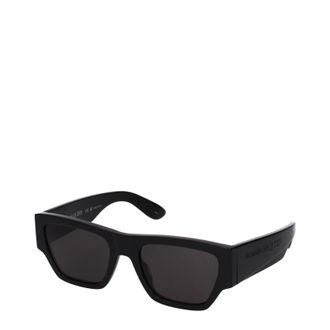 Alexander McQueen Alexander Mcqueen Herrens Sonnenbrille aus schwarzem Acetat