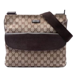 Gucci Pre-owned Cross Body Bags, female, Brown, Size: ONE SIZE Pre-owned Vintage Canvas Crossbody Bag