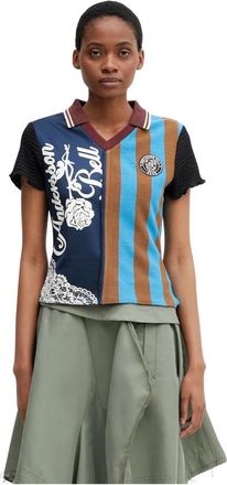 Andersson Bell Reworked Football Collar Top - Dames - Polos - Veelkleurig - M - Katoen - Tops