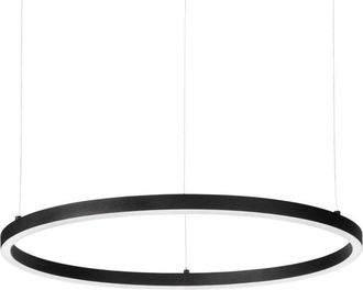 Ideal Lux Ideal Lux Oracle Slim 90cm Non Dim 2700K Round Integrated LED Pendant Ceiling Light Black
