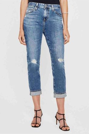 AG - Adriano Goldschmied Ex-Boyfriend Slouchy Jeans In 17 Years Waveview Destructed