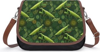 Generic Insect Mantis Womens Crossbody Bag Fashion Shoulder Handbags Message Tote Bag with Adjustable Strap