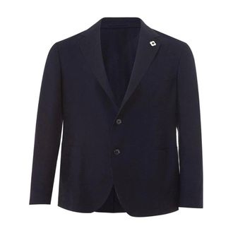 Lardini Blazers, male, Blue, XL, Blue Cotton Jacket