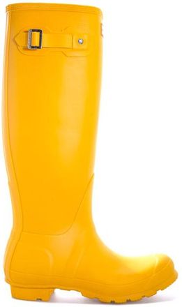 Hunter Dames Hunter Original Tall Wellington Laarzen in Geel