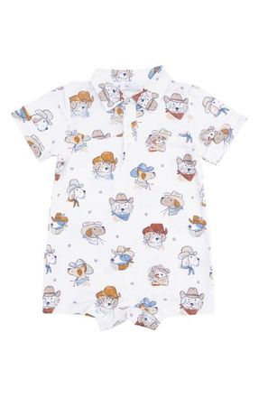 Angel Dear Cowdogs Polo Shortall in Beige at Nordstrom, Size 12-18M