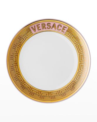 Versace Medusa Amplified Pink Coin Salad Plate