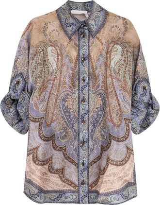 Zimmermann Mujer, Blusas y Camisas, Multicolor, Talla: XL