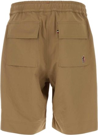 Moncler Mens Beige Polyester Bermuda Shorts 23l Base Fabric