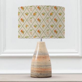Voyage Maison Japura Table Lamp With Peach Trellis Eva Lampshade