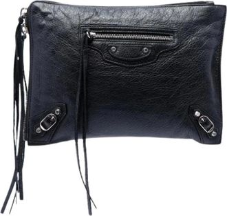 Balenciaga Pre-owned Clutch Pouch - - Pre-owned - Donna - Nero - ONE SIZE