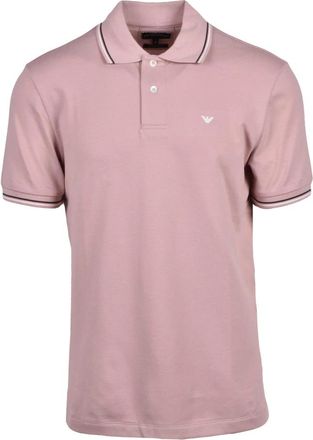 Emporio Armani Tops, Heren, Roze, XL, Katoen, Polo