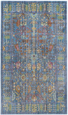Safavieh Alfombra poli&eacute;ster blu/multicolore 122 x 183 cm