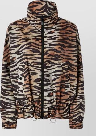 Pinko animal-print bomber jacket