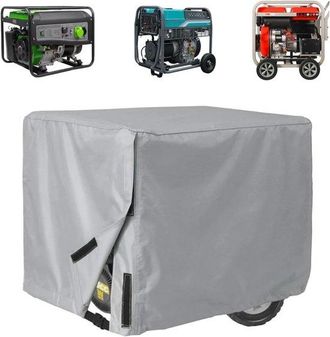 OEM Funda Protectora Para Generador De Exterior, Protege El Generador, Impermeable Y Resistente A Desgarros, 89 X 66 X 71 Cm, Gris