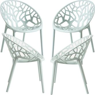 Regalos Miguel Packs Sillas Jardín - Pack 4 Sillas Nido - Celadón