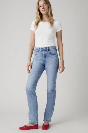 Levi's Jean 501 Levis Original - Mujer - 23X30 - Lavado claro / Medium Indigo Worn In