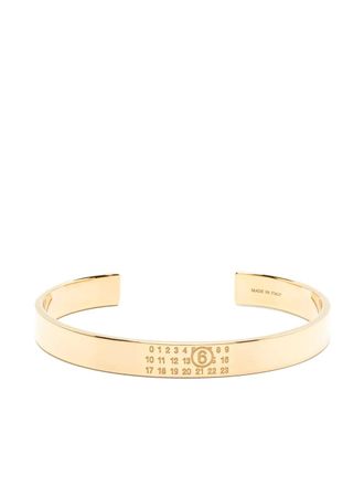 Maison Margiela Armband met gegraveerd logo - Goud