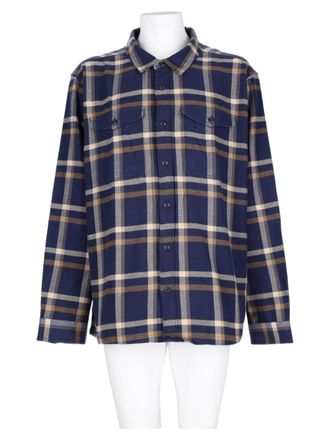 Patagonia Blue Plaid Relaxed-Fit Cotton Casual Shirt
