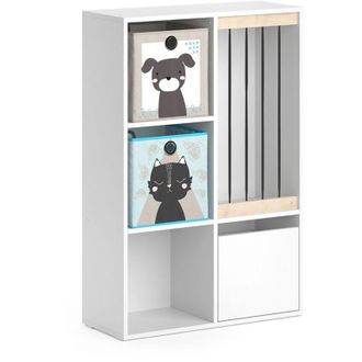 Vicco Estanter&iacute;a Infantil Luigi, Blanco, 72 X 107.8 Cm Con 2 Cajas Plegables Opt.4 Vicco