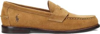Polo Ralph Lauren Alston suede loafers - men - Suede/Calf Leather/Rubber/Calf Leather - 40 - Orange