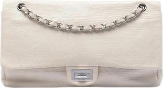 Chanel Pre-owned Shoulder Bag - Dames - Vintage Schoudertas - Beige - ONE Size - Leer - Vintage