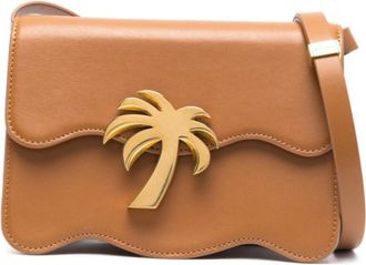 Palm Angels Brown Logo Small Crossbody Bag