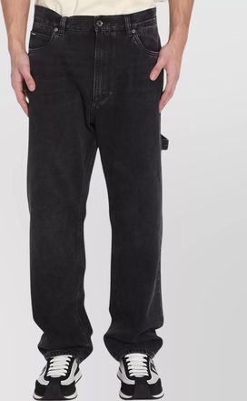 Dolce & Gabbana denim wide-leg cargo trousers