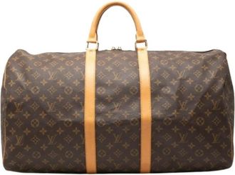 Louis Vuitton Pre-owned Keepall 55 - Dames - Vintage Weekendtas - Bruin - ONE Size - Vintage