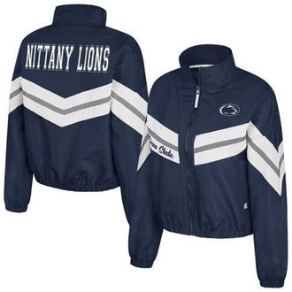 Colosseum Womens Colosseum Navy Penn State Nittany Lions Thin Ice Full-Zip Windbreaker at Nordstrom, Size X-Large