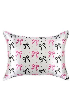 Blissy Mulberry Silk Pillowcase in Dancing Bows at Nordstrom, Size Standard