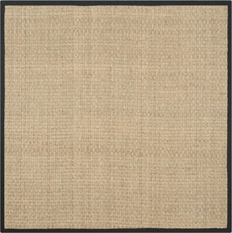 Safavieh Alfombra Hierba marina Naturale/Nero 183 X 183 cm