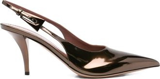 PARIS TEXAS Slingback pumps met puntige neus - Bruin