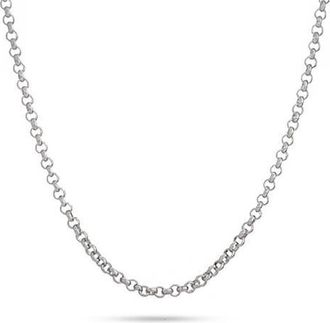 Brook & York Mens Rolo Chain Necklace in Silver at Nordstrom