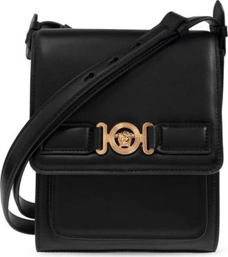 Versace Medusa Leather Messenger Bag