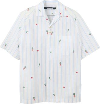 Jacquemus Striped Embroidered Shirt