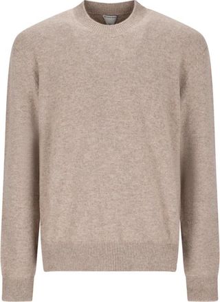Bottega Veneta Klassieke Cashmere Trui - Heren - Cashmere truien - Beige - M - Kasjmier - Truien & Vesten