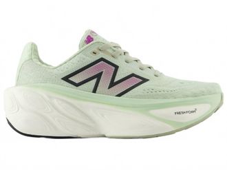 New Balance Womens Fresh Foam X More V5 Running Shoe In Natural Mint Purple Fuchsia
